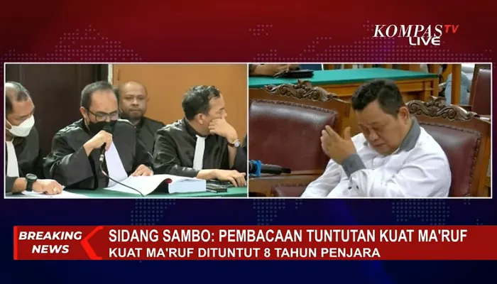 Jaksa Tuntut 8 Tahun Penjara, Kuat Maruf Tak Kuasa Menahan Tangis di Hadapan Majelis Hakim