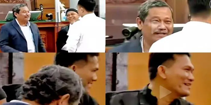 Momen Sumringah Tim Penasehat Hukum Ricky Rizal usai sidang tuntutan kliennya