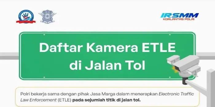 Daftar Kamera ETLE di Jalan Tol, Sumber gambar : Instagram irsmm.korlantas