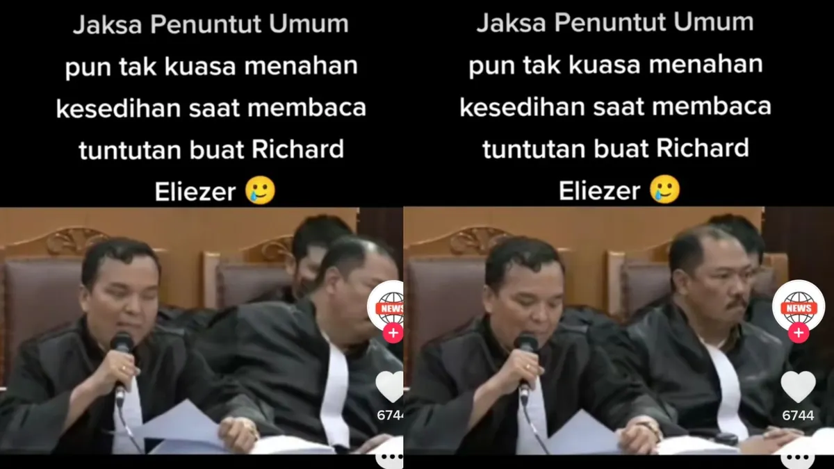 Suara Bergetar Jaksa Paris Manalu Menahan Kesedihan Saat Bacakan Tuntutan Richard Eliezer