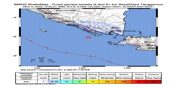 Info Gempa Hari Ini Bermagnitudo 5,6! 