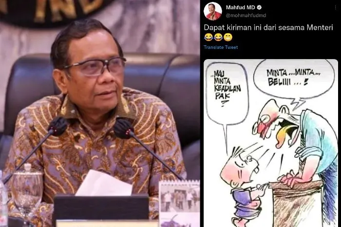 Astaga! Mahfud MD Malah Ngakak Posting Meme Jual Beli Keadilan, Novel Baswedan Langsung Beri Balasan Menohok