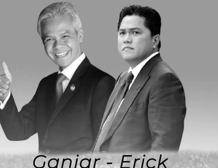 Ganjar Pranowo dan Erick Thohir
