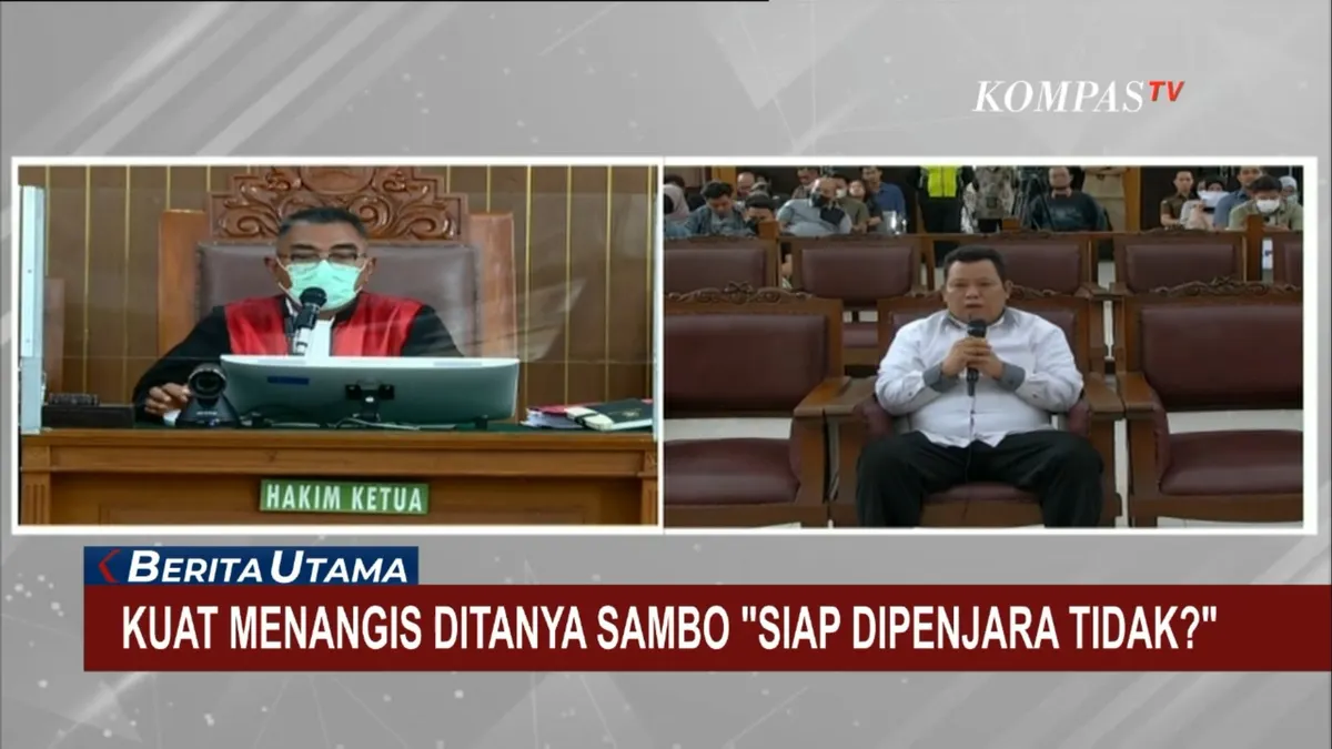 Momen Kuat Ma'ruf Menangis, Tidak Menyangka Ferdy Sambo Berbuat Hal Ini ke Kuat