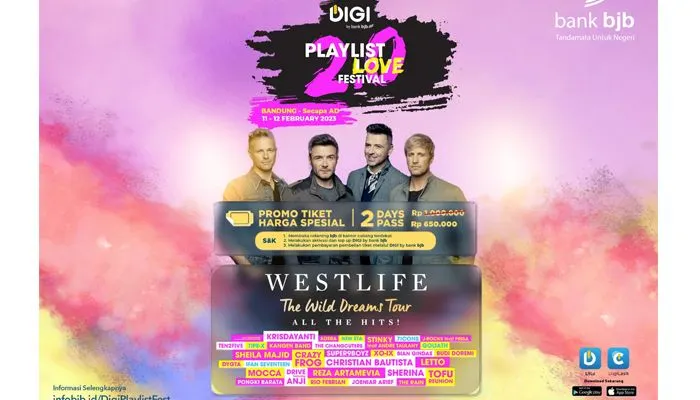 Ikuti Promo Tiket Murah DIGI Playlist Love Festival 2.0 di bank bjb
