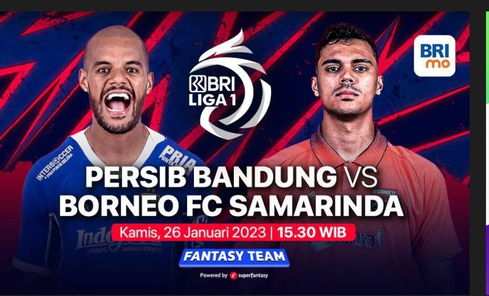 Link Live Streaming Persib Bandung VS Borneo FC, BRI Liga 1 Pukul 15.30 WIB, Klik di Sini!