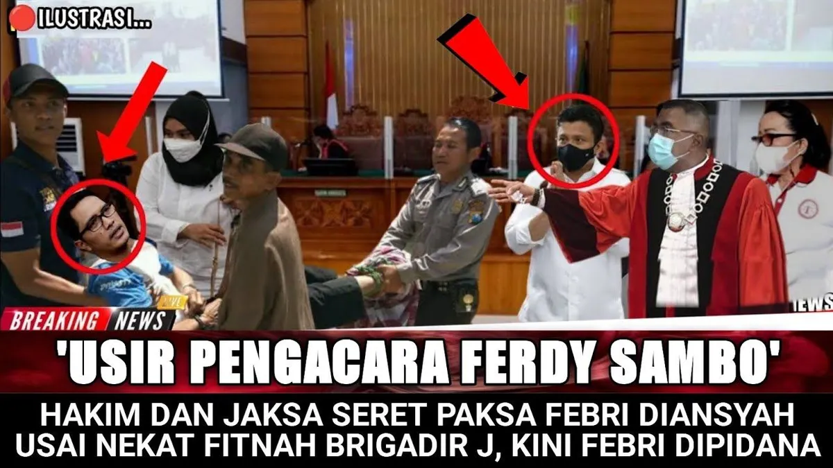 Geger! Febri Diansyah Diseret Paksa Dari Ruang Sidang Usai Fitnah Brigadir J Lakukan Pelecehan, Benarkah?