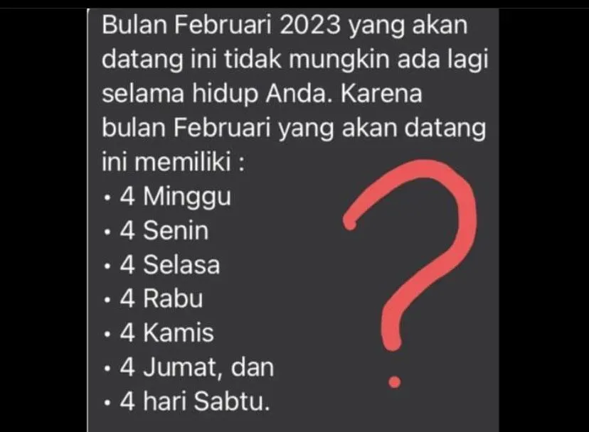 Geger! Fenomena Istimewa Bulan Februari 2023 yang Terjadi 823 Tahun Sekali, Cek Faktanya di Sini