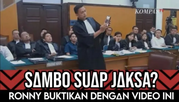 Ferdy Sambo Suap Jaksa, Ronny Talapessy Buktikan dengan Video CCTV Ini, Benarkah?