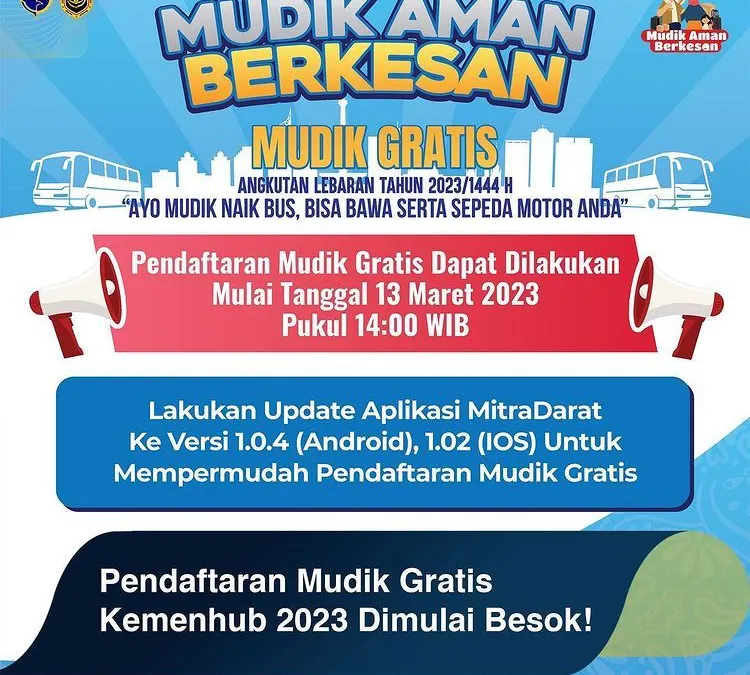 Mudik Aman Gratis dari Kemenhub