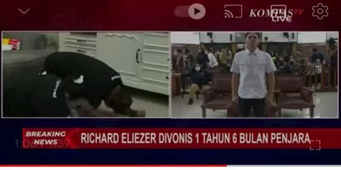 Tangis Haru kedua orangtua Richard Eliezer saat mendengar vonis anakya lewat siaran televisi