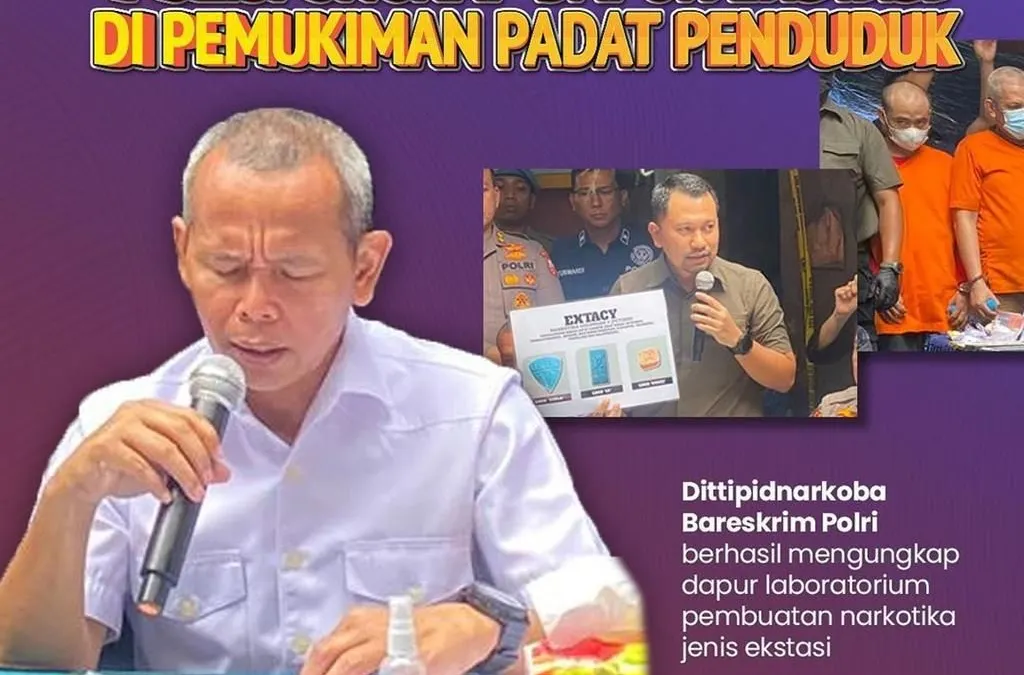 Waduh! Ada Pabrik Narkoba Jenis Ekstasi di Tengah Kawasan Padat Penduduk Jakarta Pusat