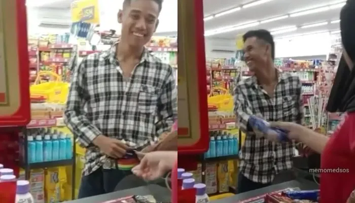 Viral! Pria Tertangkap Basah Curi Oreo di Minimarket, Warganet Geram Atas Aksinya: Udah Nyolong, Cengengesan!