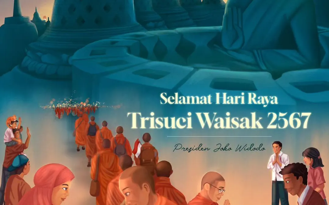 Ucapan Hari Waisak dari Jokowi