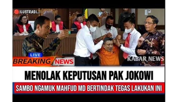 Mahfud MD Langsung Bertindak Tegas! Ferdy Sambo Ngamuk Tolak Putusan dari Joko Widodo, Benarkah Faktanya?