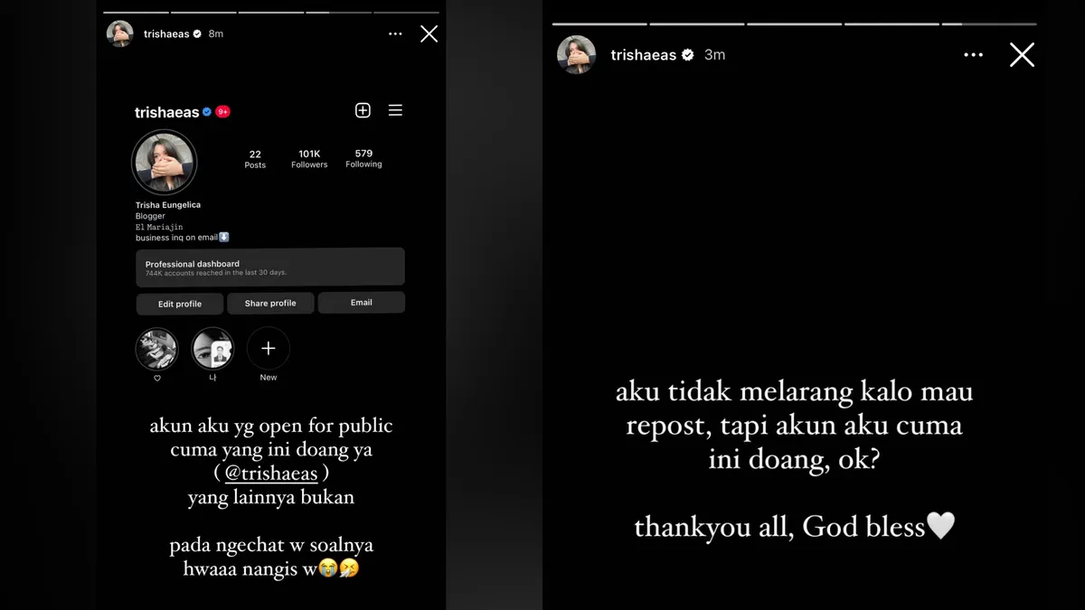 Banyak Akun Fake Atas Nama Dirinya, Trisha Anak Ferdy Sambo Tegaskan Akun Media Sosialnya yang Asli Hanya Ini