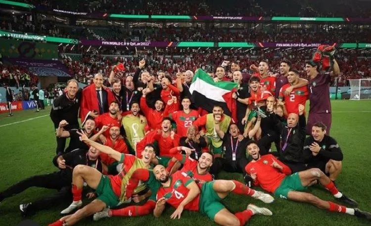 Tunjukkan Solidaritas, Maroko Kibarkan Bendera Palestina di Piala Dunia 2022 Qatar yang Bikin Israel Panas!