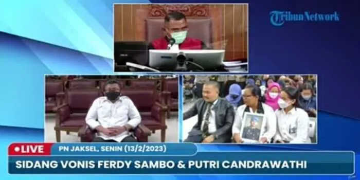 Keluarga Brigadir Yosua hadir dalam sidang vonis Ferdy Sambo di PN Jaksel, Senin 13 Februari 2023