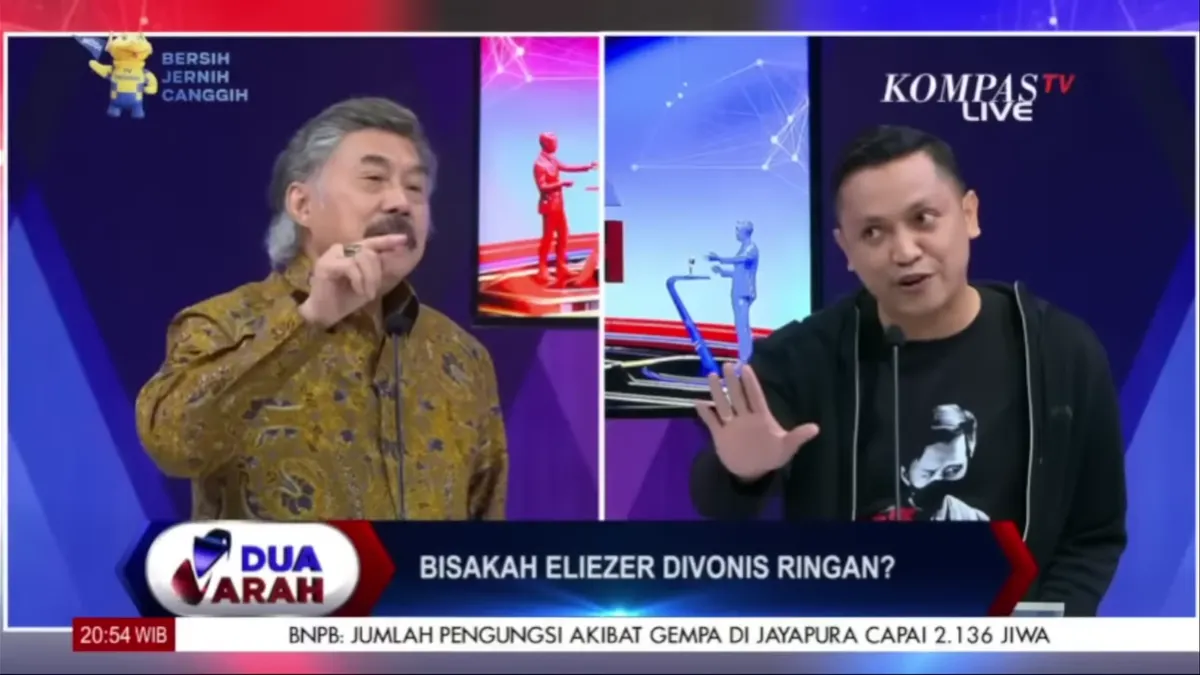 Ronny Talapessy Ungkap Richard Eliezer Harusnya Dilepaskan Bukan Dibebaskan, Buat Gayus Lumbuun Tegaskan Ini!(Tangkap Layar YouTube KOMPASTV)
