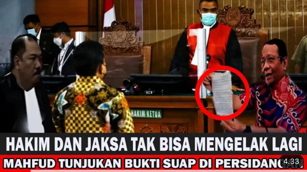 Heboh pernyataan yang berasal dari Menko Polhukam Mahfud MD bukti adanya suap sebesar Rp155 triliun yang dilakukan terdakwa Ferdy Sambo.