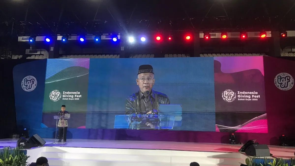 Indonesia Giving Fest - Zakat Expo 2022 resmi dibuka di Tennis Indoor Senayan, Jakarta, pada Jumat, 23 Desember 2022.