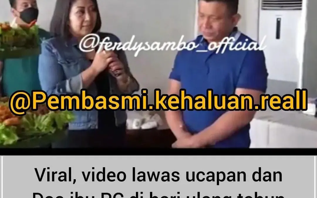 Beredar Video Lawas Ulang Tahun terdakwa Ferdy Sambo, Warganet: Suaranya Ibu PC kok Beda ya? Komentarnya Bikin Ngakak