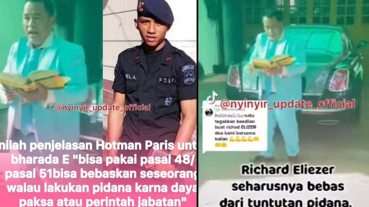 Hotman Paris mengatakan memberikan pencerahan terkait beberapa pasal yang dapat membebaskan Bharada E alias Richard Eliezer.