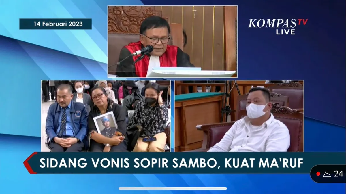 Breaking News: Kuat Maruf Divonis 15 Tahun Penjara atas Pembunuhan Berencana Brigadir J