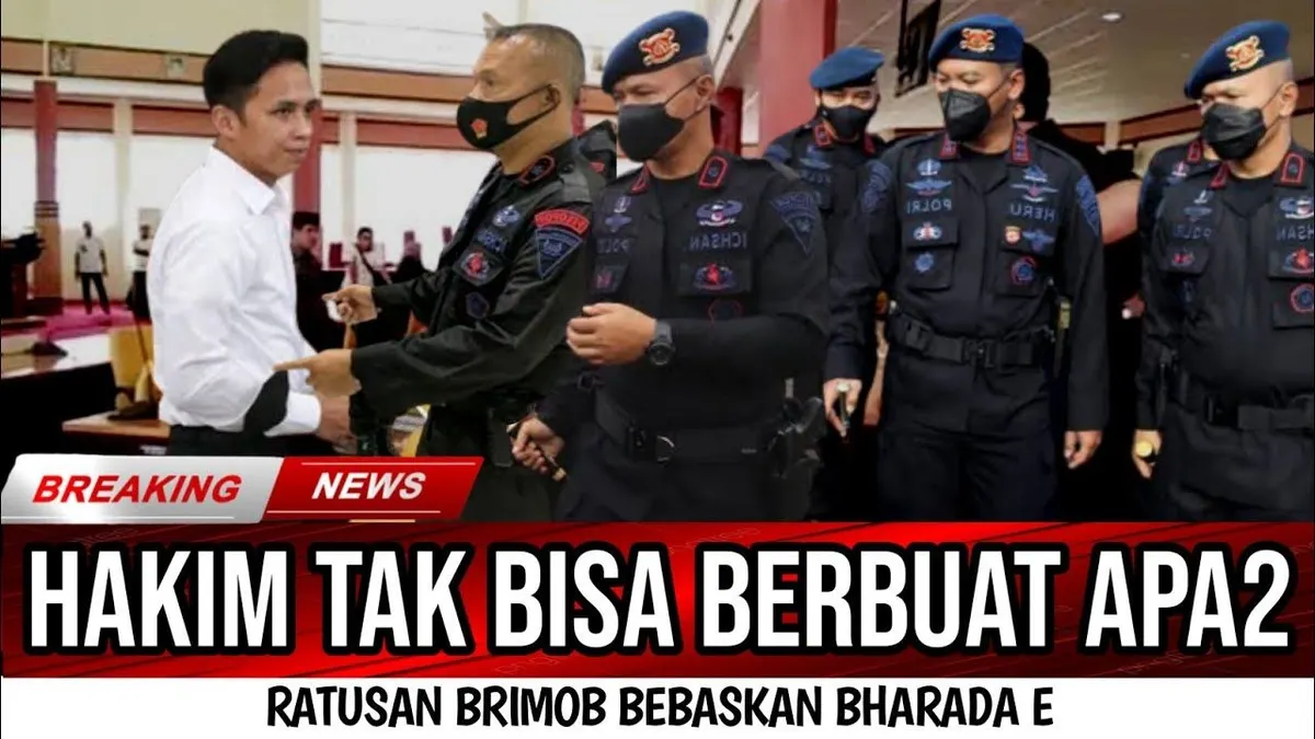 Hakim Tak Berkutik, Ratusan Anggota Brimob Serbu PN Jaksel untuk Bebaskan Richard Eliezer, Cek Faktanya!