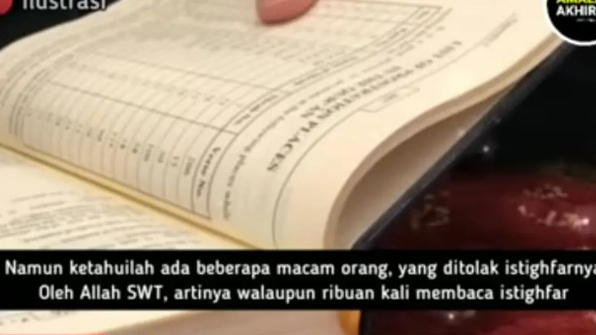 Penting diketahui golongan yang ditolak Allah SWT bacaan istigfar walaupun ratusan bahkan ribuan kali telah dibacanya.  