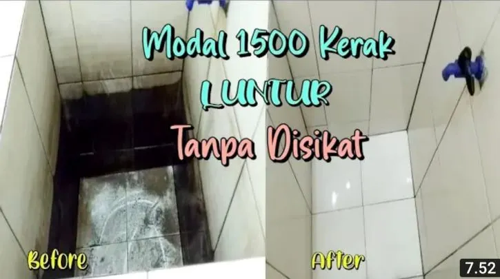 Modal Rp 1500, Bisa Bersihkan Kerak Kamar Mandi Hingga Kinclong