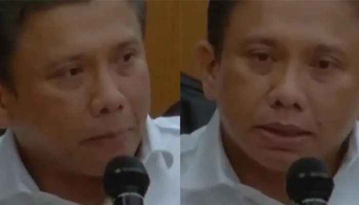 Potret Ferdy Sambo menangis saat sidang