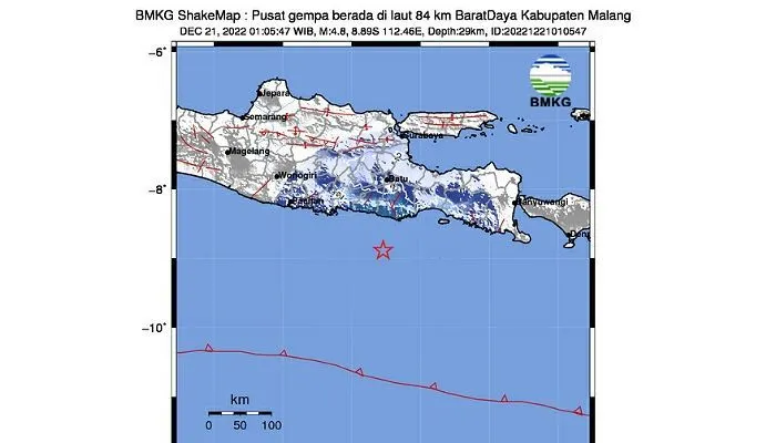Malang 2 Kali Diguncang Gempa Pada Rabu Dinihari