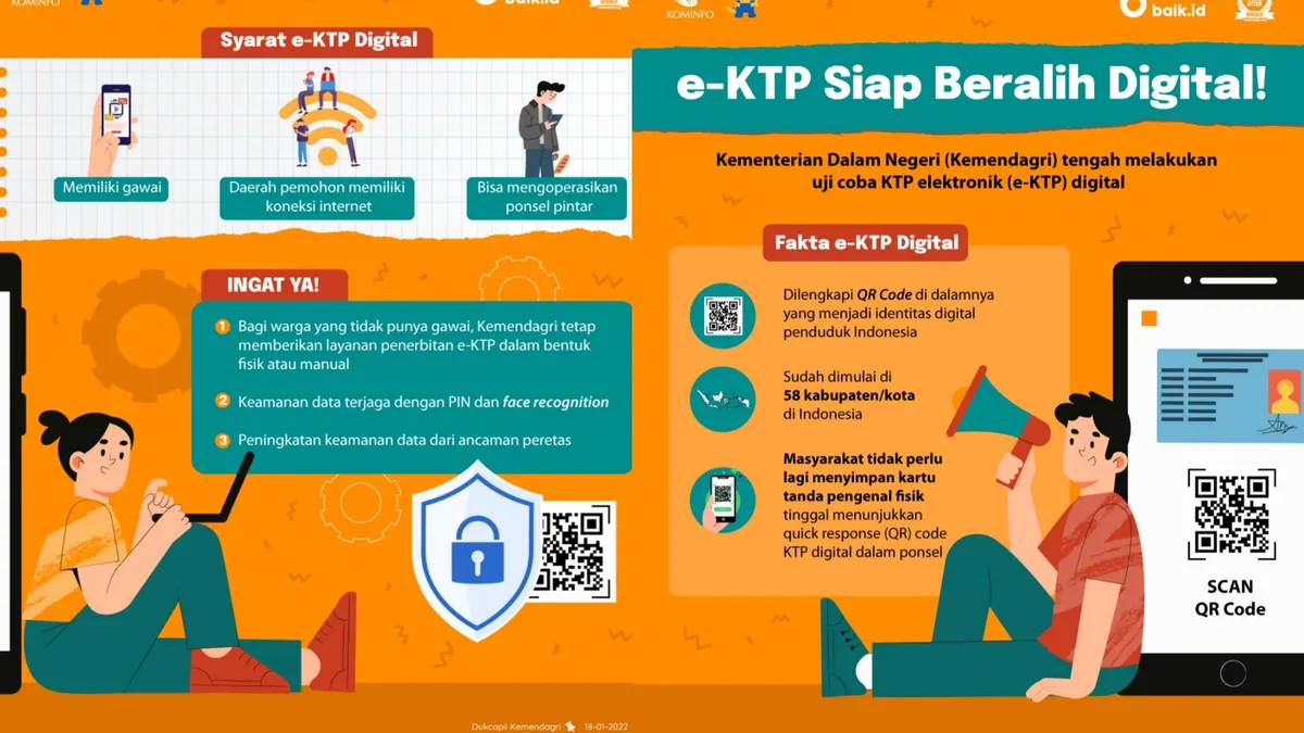 Anti Ribet! Tak Perlu ke Dukcapil , Begini Cara Buat e-KTP Digital Hanya Bermodal Smartphone