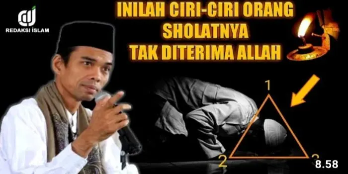 Nauzubillah, 3 Golongan Ini Salatnya Tidak Diterima Allah SWT, Siapa Saja? Begini Penjelasan Ustaz Abdul Somad