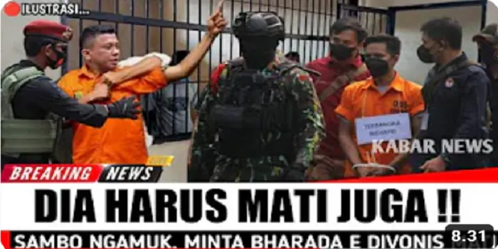 Gempar! Ferdy Sambo Ngamuk di Penjara Minta Bharada E Divonis Mati Juga, Benarkah?