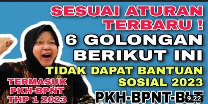 Mohon Maaf! Aturan Baru, 6 Golongan Ini Tidak Akan Dapatkan Bansos Lagi di Tahun 2023, Apa Saja? Simak Yuk di Sini