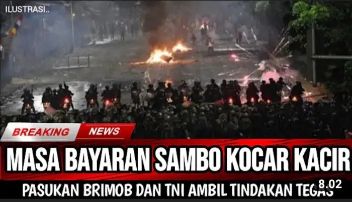 CEK FAKTA: Pendukung Bayaran Ferdy Sambo Coba Bikin Onar, Terpaksa Pasukan Brimob Ambil Tindakan Tegas