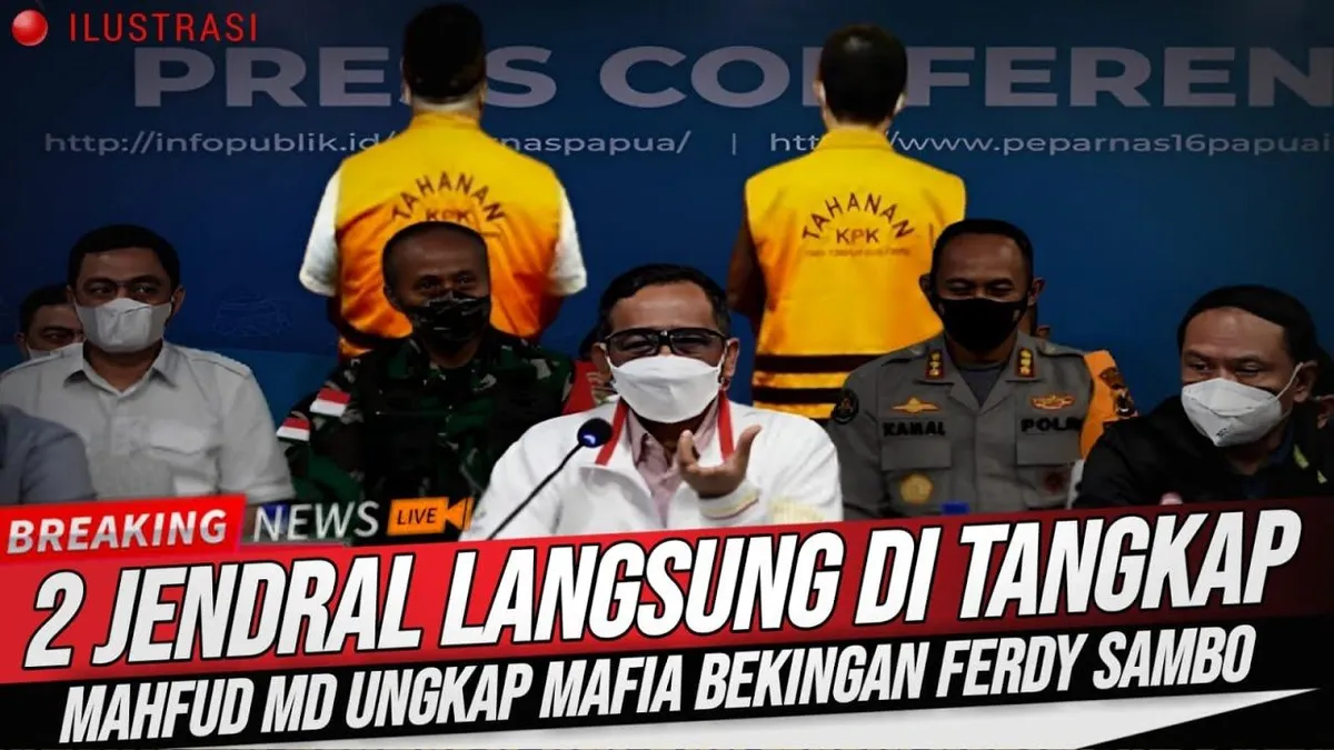 Gempar 2 Jenderal Ini Langsung Dibekuk, Mahfud MD Berhasil Ungkap Mafia Bekingan Ferdy Sambo, Benarkah?