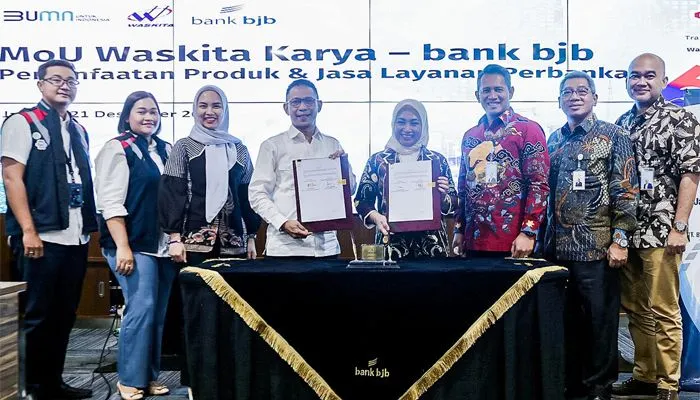 Perkuat Sinergi BUMN, bank bjb Teken MoU Layanan Perbankan dengan Waskita Karya 