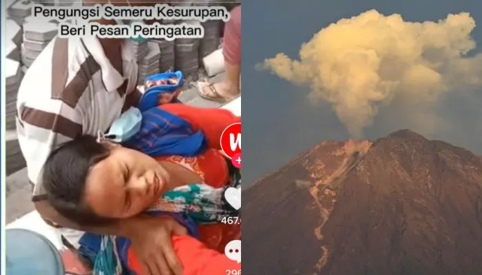 Viral Video Wanita Kesurupan di Posko Pengungsian Gunung Semeru,Meracau Bencana Ada Karena Kesombongan Manusia