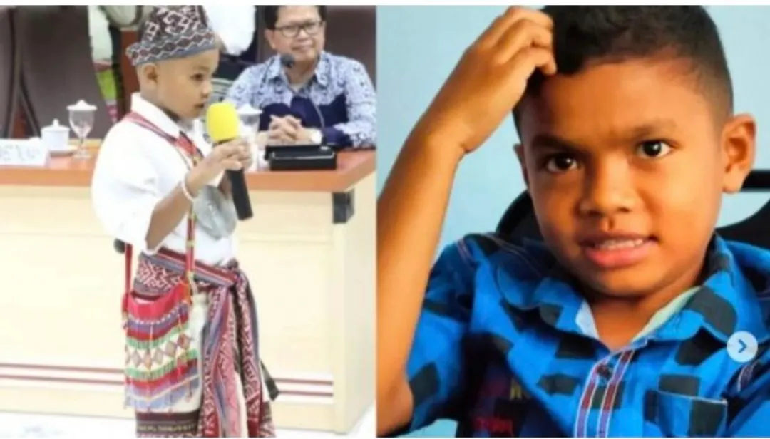 Bangga! Bocah 8 Tahun Asal NTT Caesar Archangel atau Nono Jadi Juara 1 Matematika Kompetisi Dunia 