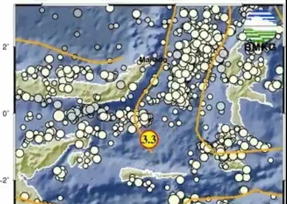 Gempa Bumi Guncang Bobong, Maluku Utara dengan Kekuatan 3.8 Magnitudo