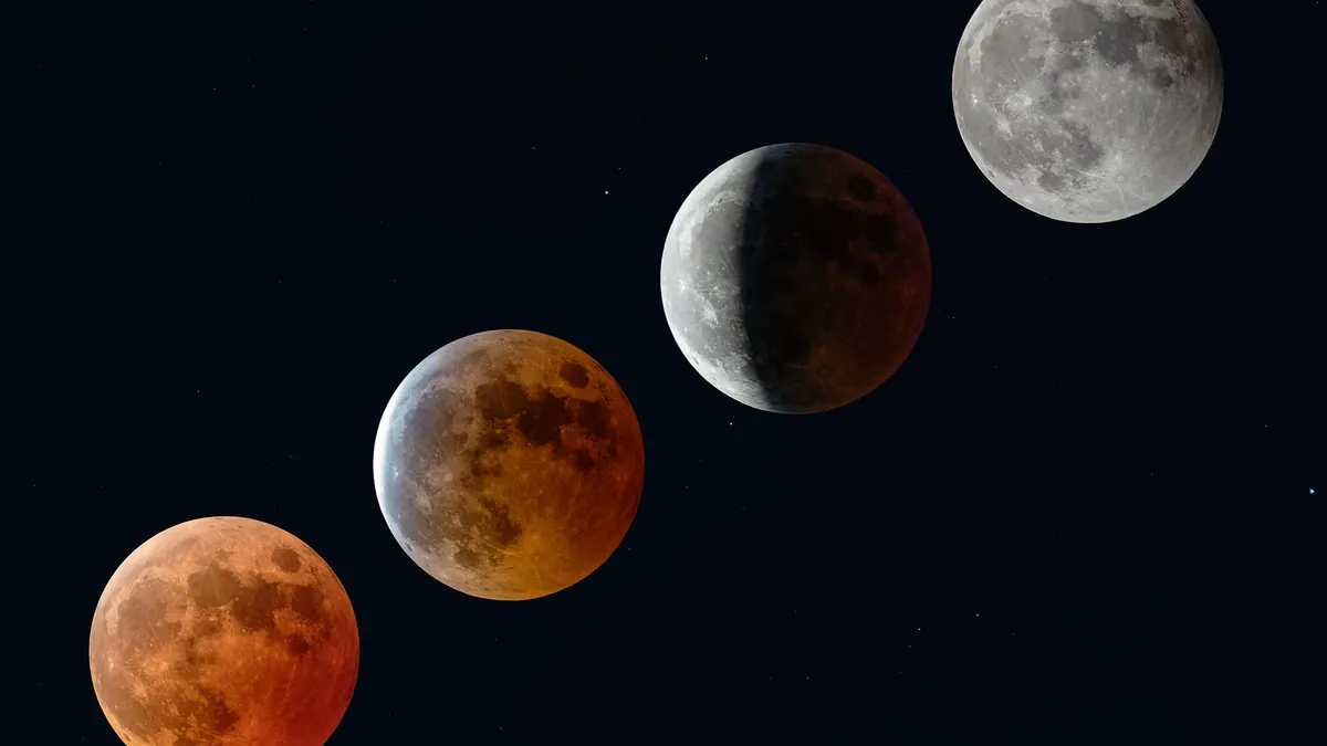 Illustrasi. Gerhana Bulan Penumbra