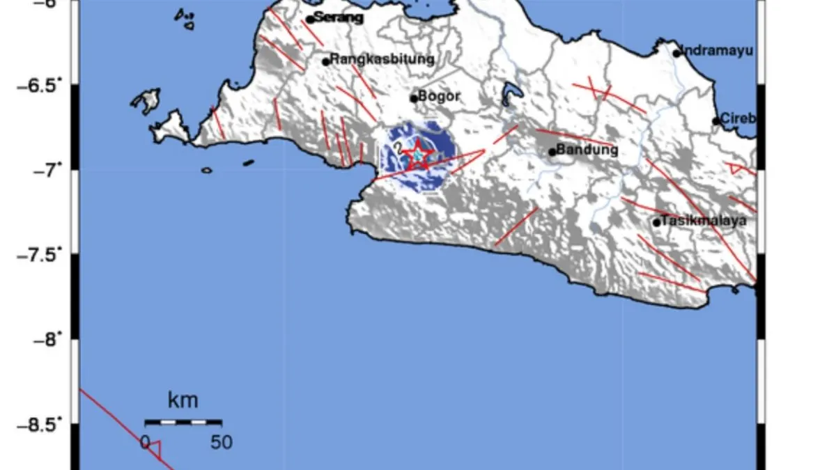Sukabumi Diterpa Gempa Berkekuatan 4,2 Magnitude.(BMKG)