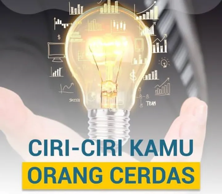 Ilustasi ciri-ciri orang cerdas 