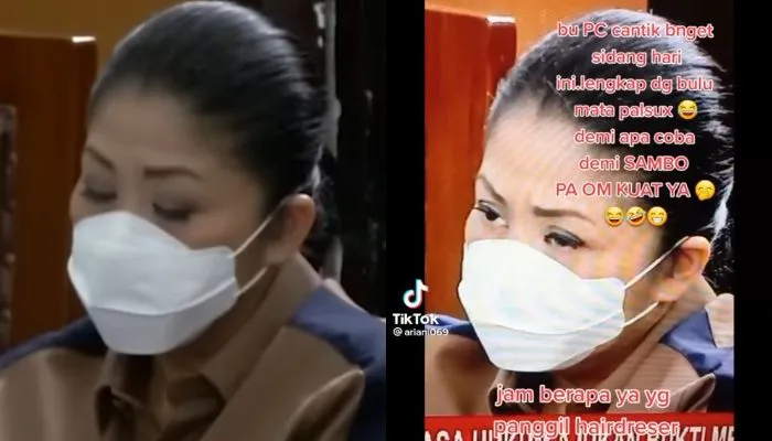 Bulu Mata Palsu Putri Candrawathi Disorot Warganet