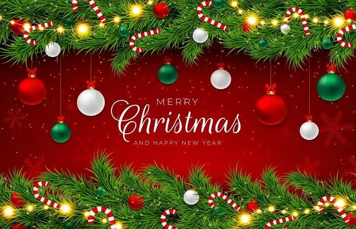 Ilustrasi twibbon Natal dan Tahun Baru 2023.