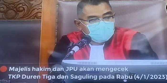 Hakim dan JPU Akan Sidak TKP Duren Tiga dan Saguling, 4 Januari 2023
