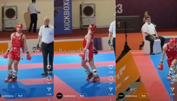 Viral aksi gemulai atlet kick boxing Thailand di SEA Games 2023 Kamboja